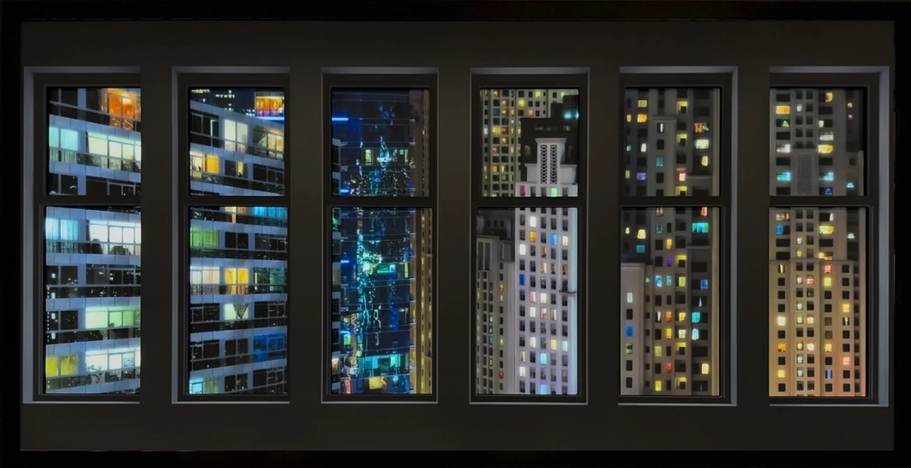 Habitats 105, tableau lumineux rétroéclairé de Dinelli